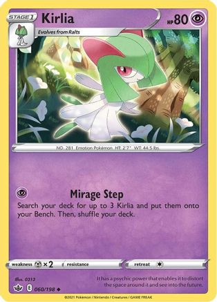 [PKM] Kirlia (060/198) [Sword & Shield: Chilling Reign]