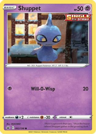 [PKM] Shuppet (062/198) [Sword & Shield: Chilling Reign]