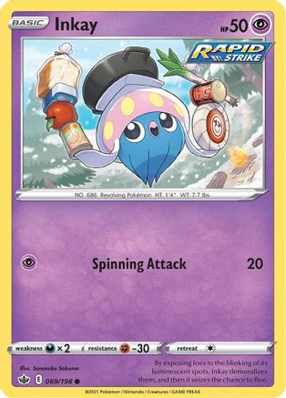 [PKM] Inkay (069/198) [Sword & Shield: Chilling Reign]