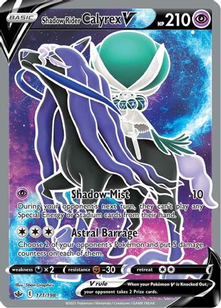 [PKM] Shadow Rider Calyrex V (171/198) [Sword & Shield: Chilling Reign]