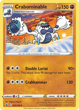 [PKM] Crabominable (085/198) [Sword & Shield: Chilling Reign]