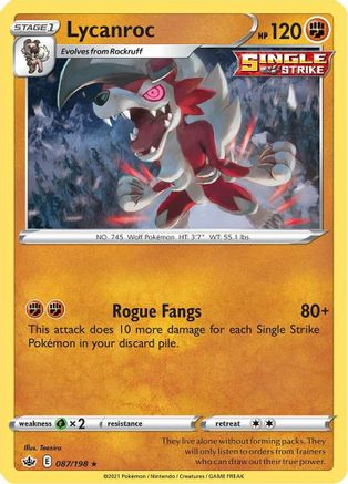 [PKM] Lycanroc (087/198) [Sword & Shield: Chilling Reign]