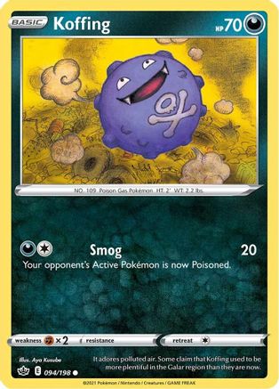 [PKM-C] Koffing (094/198) [Sword & Shield: Chilling Reign]