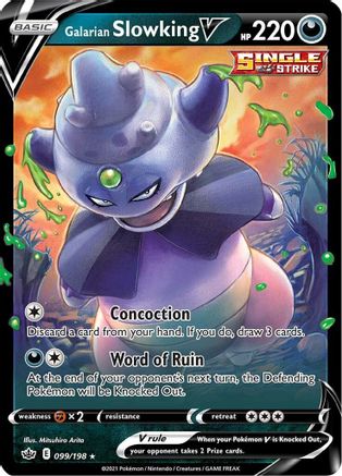 [PKM] Galarian Slowking V (099/198) [Sword & Shield: Chilling Reign]