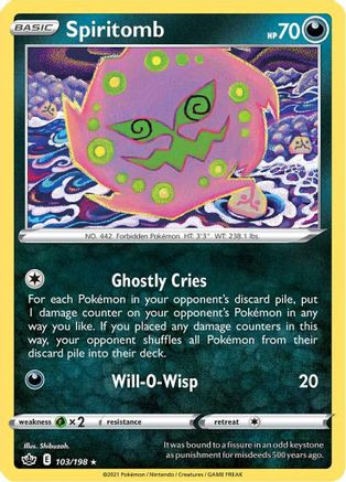 [PKM] Spiritomb (103/198) [Sword & Shield: Chilling Reign]