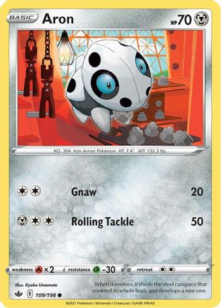 [PKM] Aron (109/198) [Sword & Shield: Chilling Reign]