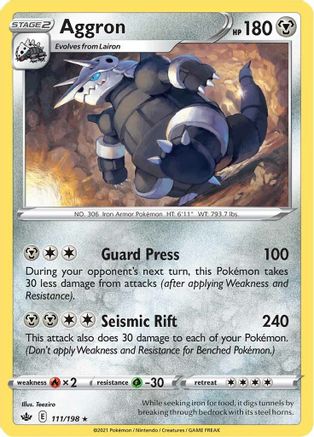 [PKM] Aggron (111/198) [Sword & Shield: Chilling Reign]