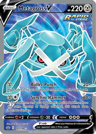 [PKM-R] Metagross V (181/198) [Sword & Shield: Chilling Reign]