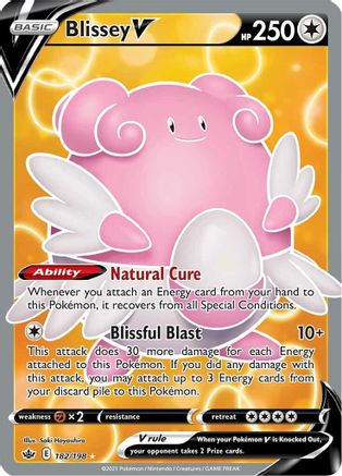 [PKM] Blissey V (182/198) [Sword & Shield: Chilling Reign]