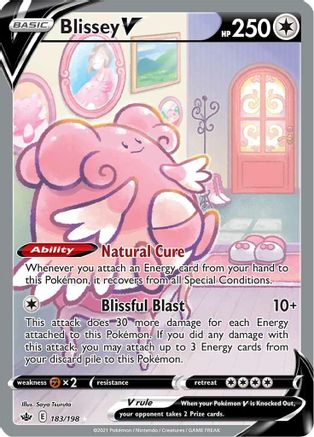 [PKM] Blissey V (183/198) [Sword & Shield: Chilling Reign]