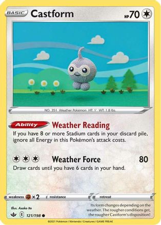 [PKM-C] Castform (121/198) [Sword & Shield: Chilling Reign]