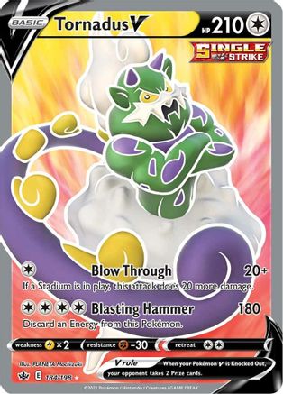 [PKM] Tornadus V (184/198) [Sword & Shield: Chilling Reign]
