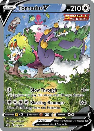 [PKM] Tornadus V (185/198) [Sword & Shield: Chilling Reign]
