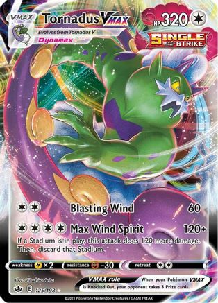 [PKM-R] Tornadus VMAX (125/198) [Sword & Shield: Chilling Reign]