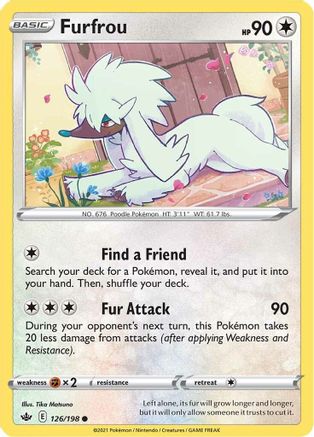 [PKM] Furfrou (126/198) [Sword & Shield: Chilling Reign]