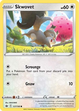 [PKM] Skwovet (127/198) [Sword & Shield: Chilling Reign]