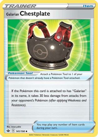 [TR] Galarian Chestplate (141/198) [Sword & Shield: Chilling Reign]