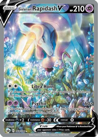 [PKM] Galarian Rapidash V (168/198) [Sword & Shield: Chilling Reign]