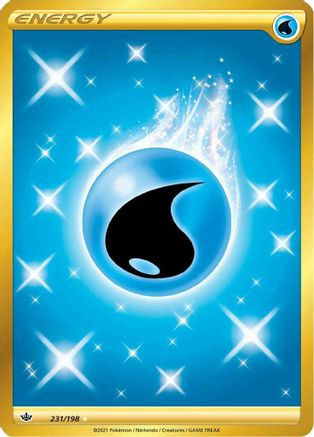 [PKM BE] Water Energy (231/198) [Sword & Shield: Chilling Reign]