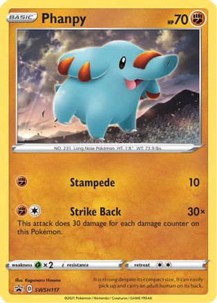 [PKM] Phanpy (SWSH117) [Sword & Shield: Black Star Promos]