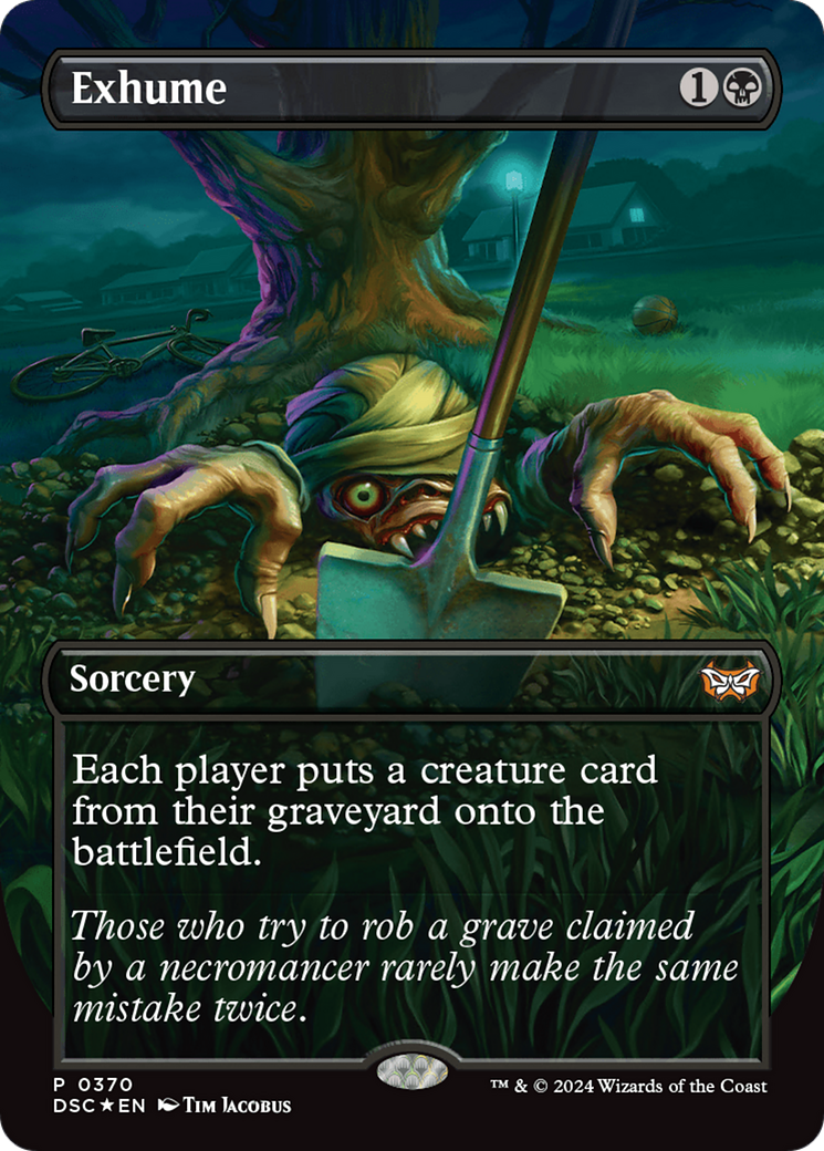 {R} Exhume (Borderless) [Duskmourn: House of Horror Commander][DSC 370]