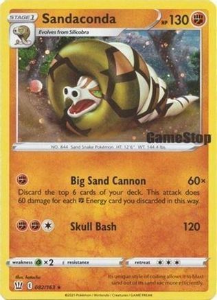 [PKM] Sandaconda (082/163) (Gamestop Exclusive) [Sword & Shield: Battle Styles]