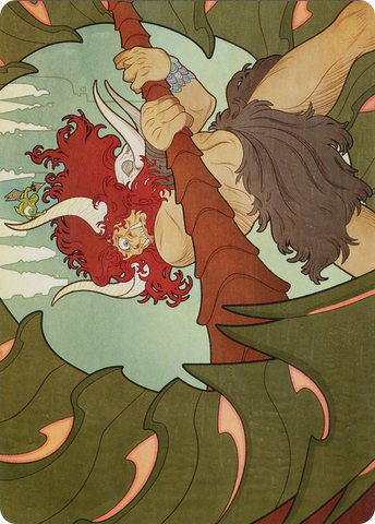 {A} Borborygmos and Fblthp Art Card (57) [March of the Machine Art Series][AMOM 057]