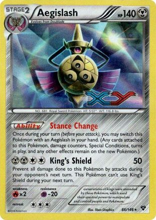 [PKM-R] Aegislash (86/146) (Prerelease Promo) [XY: Black Star Promos]