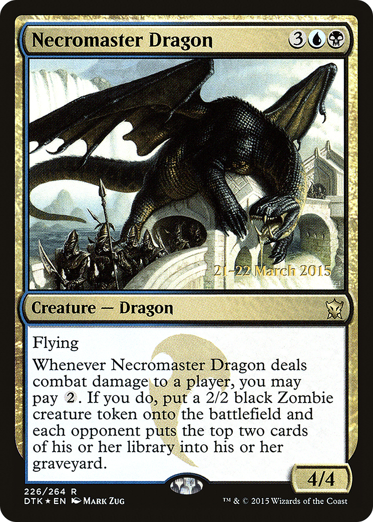 {R} Necromaster Dragon [Dragons of Tarkir Prerelease Promos][PR DTK 226] - Misty Mountain Games
