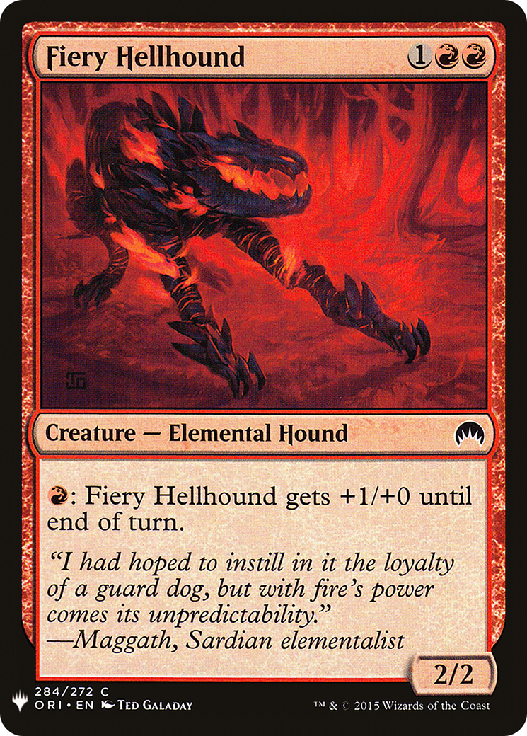 {C} Fiery Hellhound [Mystery Booster][LS ORI 284]