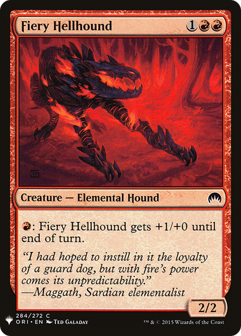 {C} Fiery Hellhound [Mystery Booster][LS ORI 284]