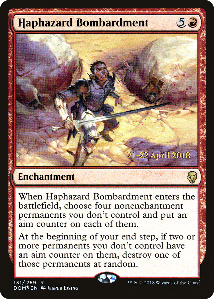{R} Haphazard Bombardment [Dominaria Prerelease Promos][PR DOM 131] - Misty Mountain Games