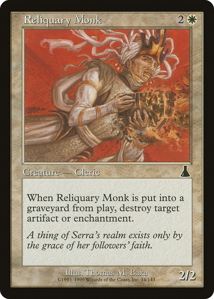 {C} Reliquary Monk [Urza's Destiny][UDS 014] - Misty Mountain Games