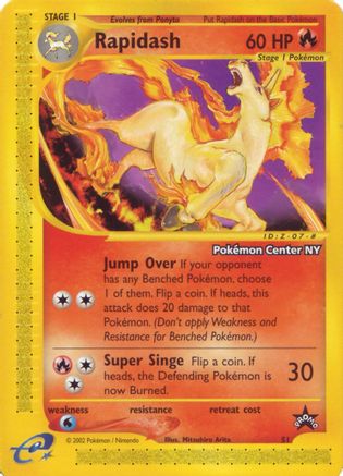 [PKM] Rapidash (51) (Pokemon Center NY Promo) [Wizards of the Coast: Black Star Promos]