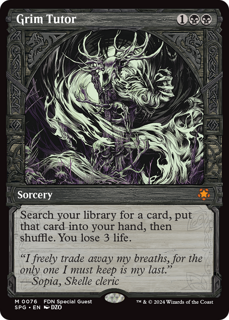 {R} Grim Tutor (Showcase) [Foundations Special Guests][SPG 076]