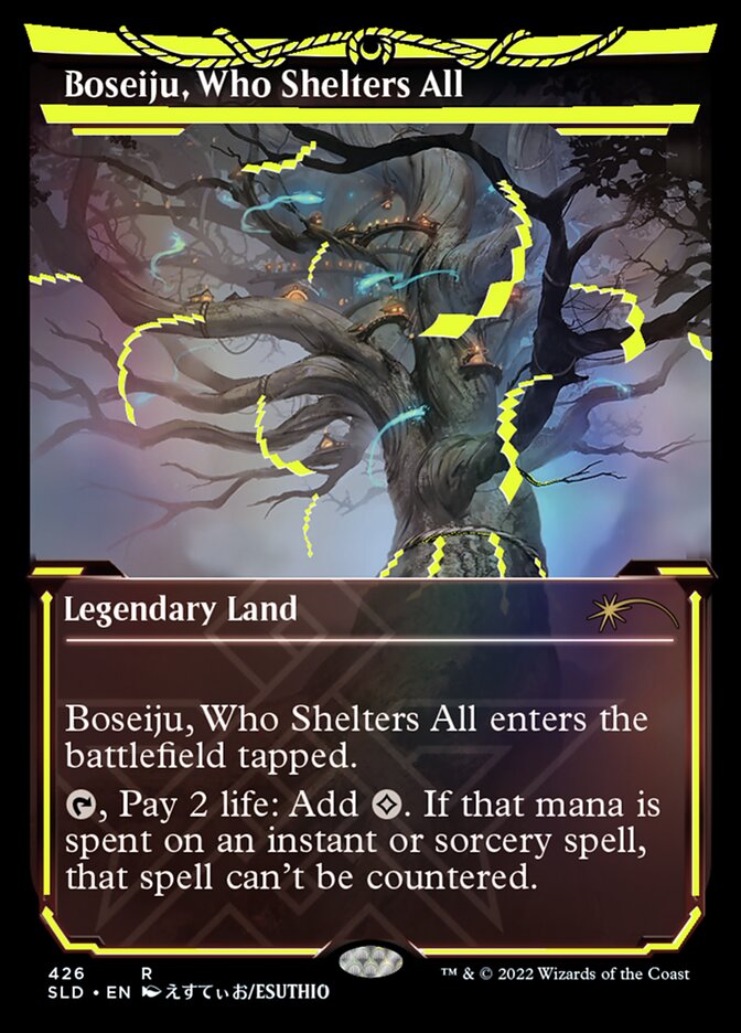 {R} Boseiju, Who Shelters All (Neon Ink Yellow) [Secret Lair Drop Series][SLD 426]