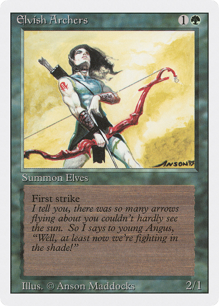 {R} Elvish Archers [Revised Edition][3ED 193] - Misty Mountain Games