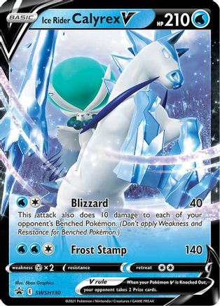 [PKM] Ice Rider Calyrex V (SWSH130) [Sword & Shield: Black Star Promos]