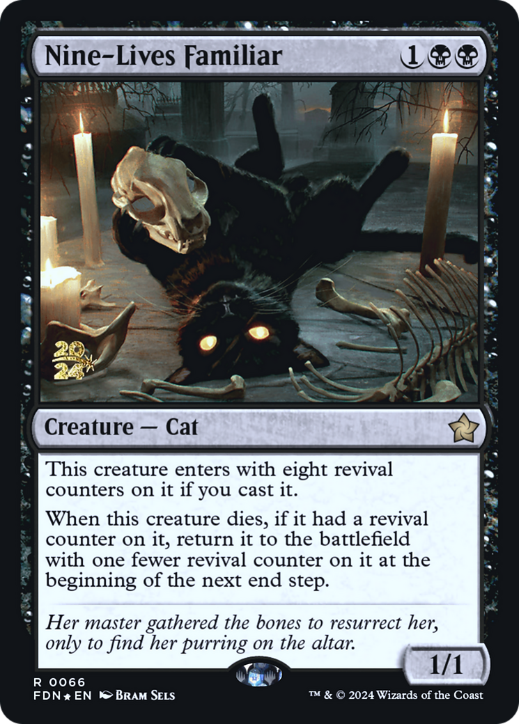 {@R} Nine-Lives Familiar [Foundations Prerelease Promos][PR FDN 066]