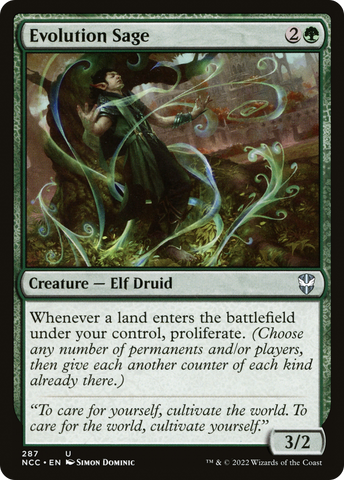 {C} Evolution Sage [Streets of New Capenna Commander][NCC 287]
