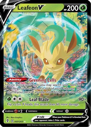 [PKM] Leafeon V (007/203) [Sword & Shield: Evolving Skies]