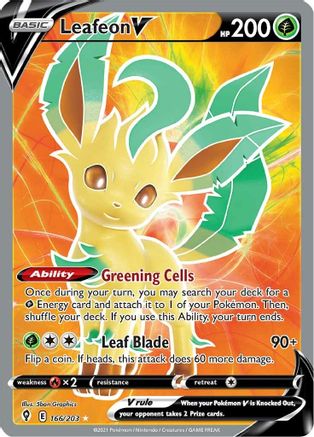 [PKM] Leafeon V (166/203) [Sword & Shield: Evolving Skies]