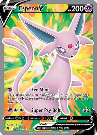 [PKM-R] Espeon V (179/203) [Sword & Shield: Evolving Skies]