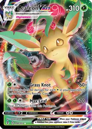 [PKM] Leafeon VMAX (008/203) [Sword & Shield: Evolving Skies]