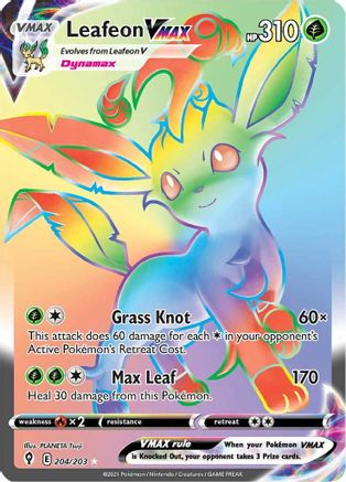 [PKM-R] Leafeon VMAX (204/203) [Sword & Shield: Evolving Skies]