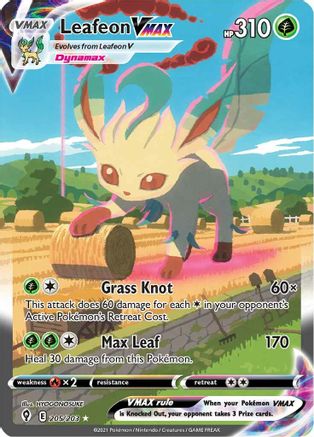 [PKM-R] Leafeon VMAX (205/203) [Sword & Shield: Evolving Skies]