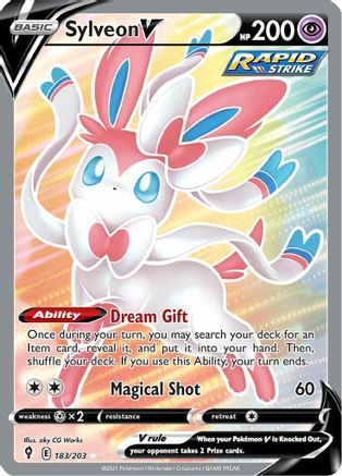 [PKM-R] Sylveon V (183/203) [Sword & Shield: Evolving Skies]