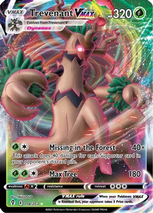 [PKM] Trevenant VMAX (014/203) [Sword & Shield: Evolving Skies]