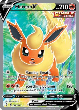 [PKM-R] Flareon V (169/203) [Sword & Shield: Evolving Skies]