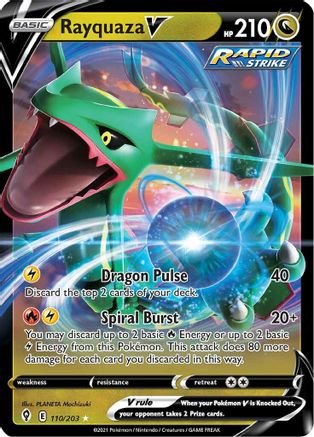 [PKM] Rayquaza V (110/203) [Sword & Shield: Evolving Skies]